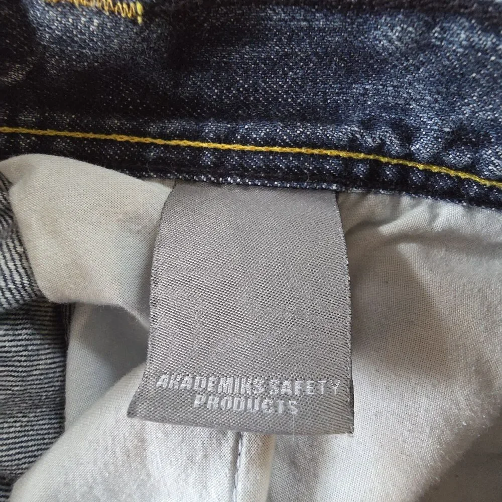 Y2K Vintage Akademiks Jeanius Mens Jean Shorts Size 40 Acid Wash